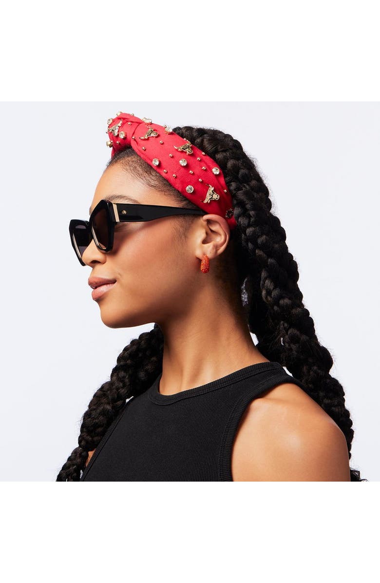 Lele Sadoughi NBA Chicago Bulls Embellished Headband, Alternate, color,