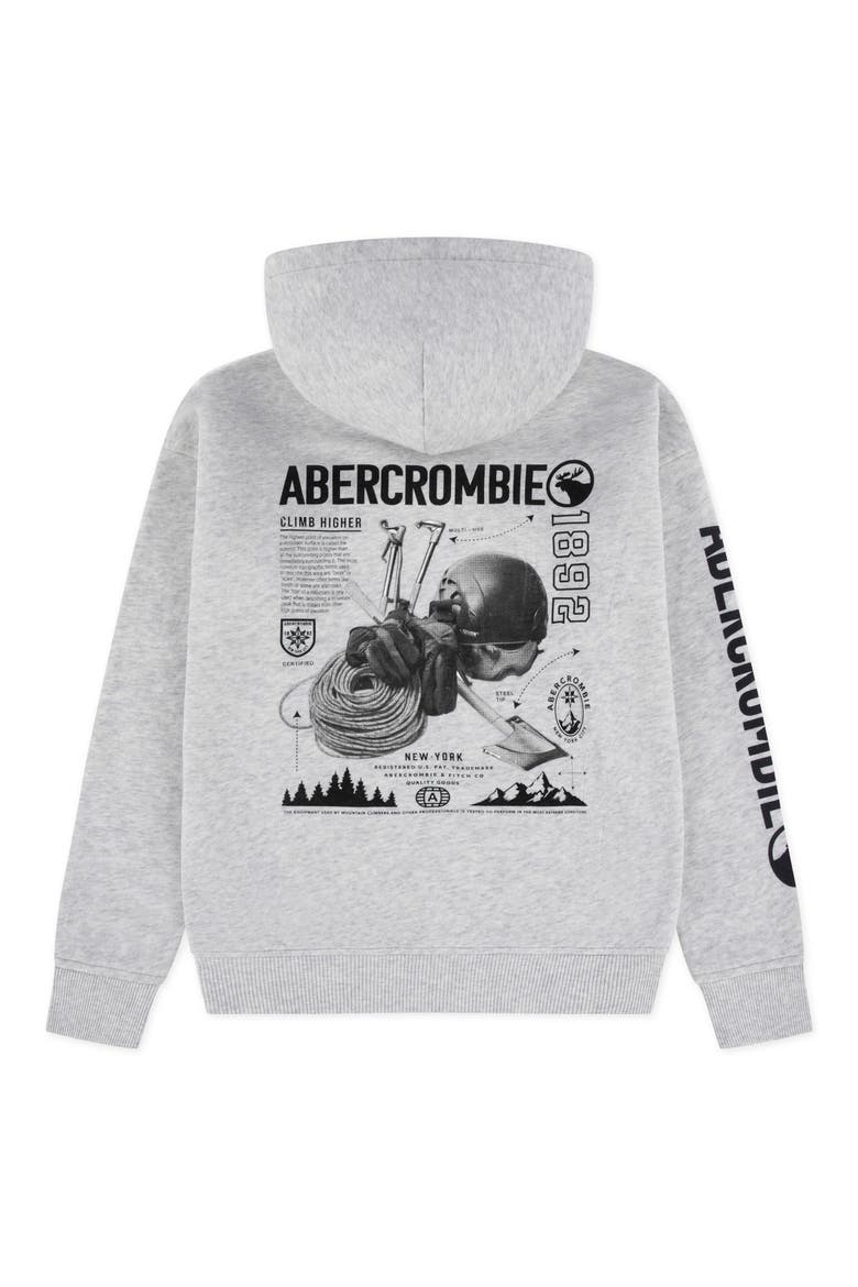 Kids' Scenic Fashion Cotton Blend Hoodie, Alternate, color, LIGHT GREY HEATHER