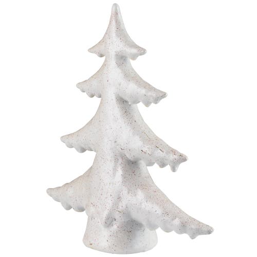 Northlight Shiny Speckled Christmas Tree Tabletop Decoration In White