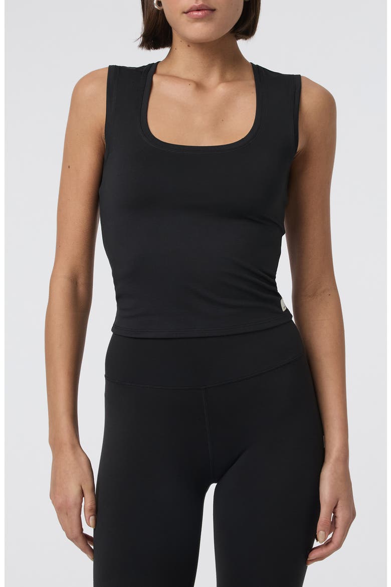 Halo Essential Scoop Tank, Main, color, SOLID BLACK