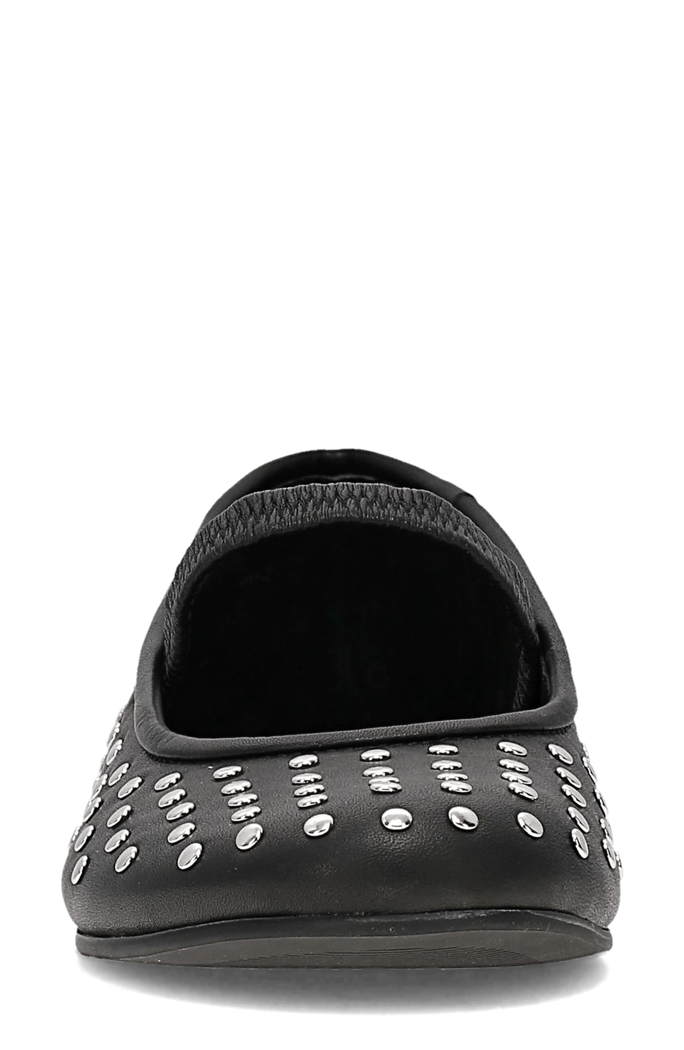 Frye Emma Studded Mary Jane Flat, Alternate, color, Black