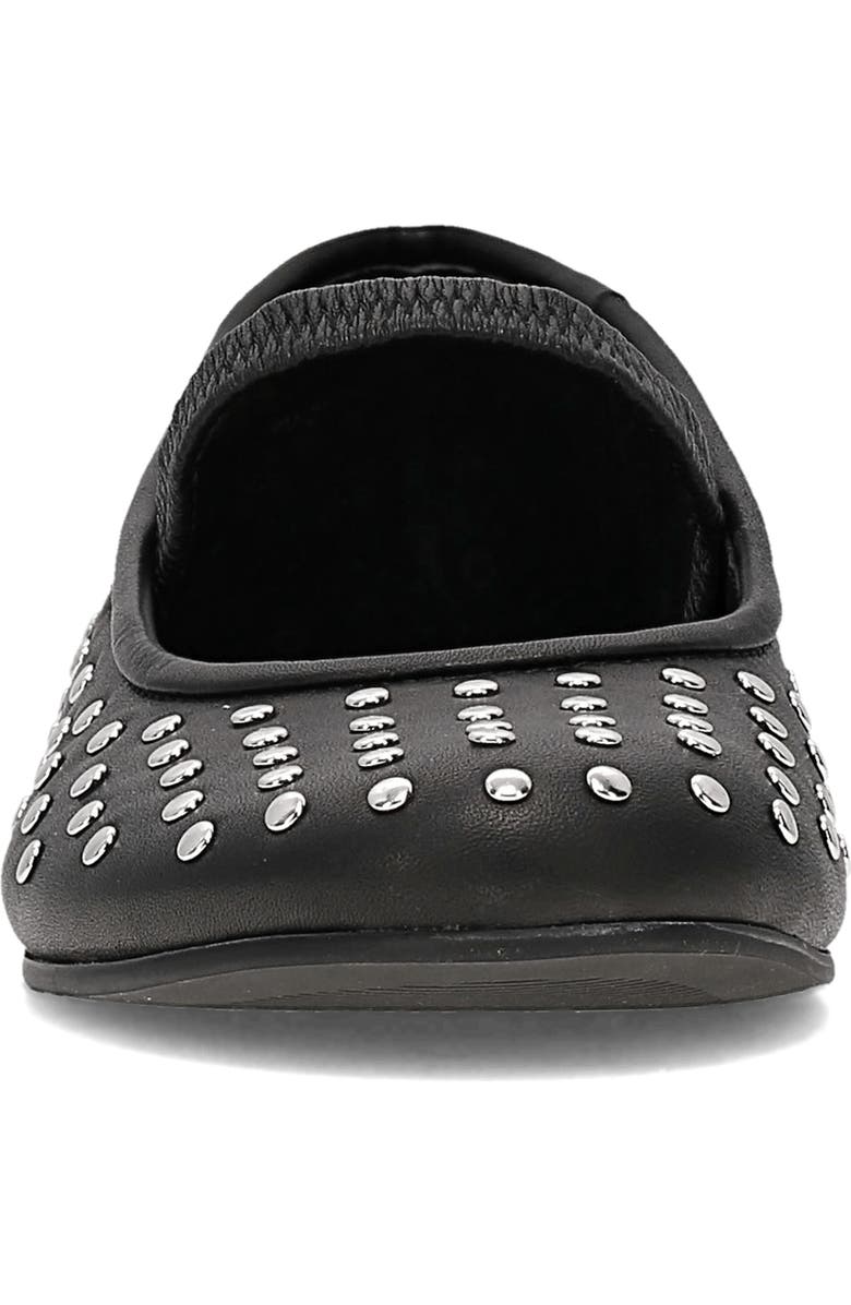 Frye Emma Studded Mary Jane Flat, Alternate, color, Black