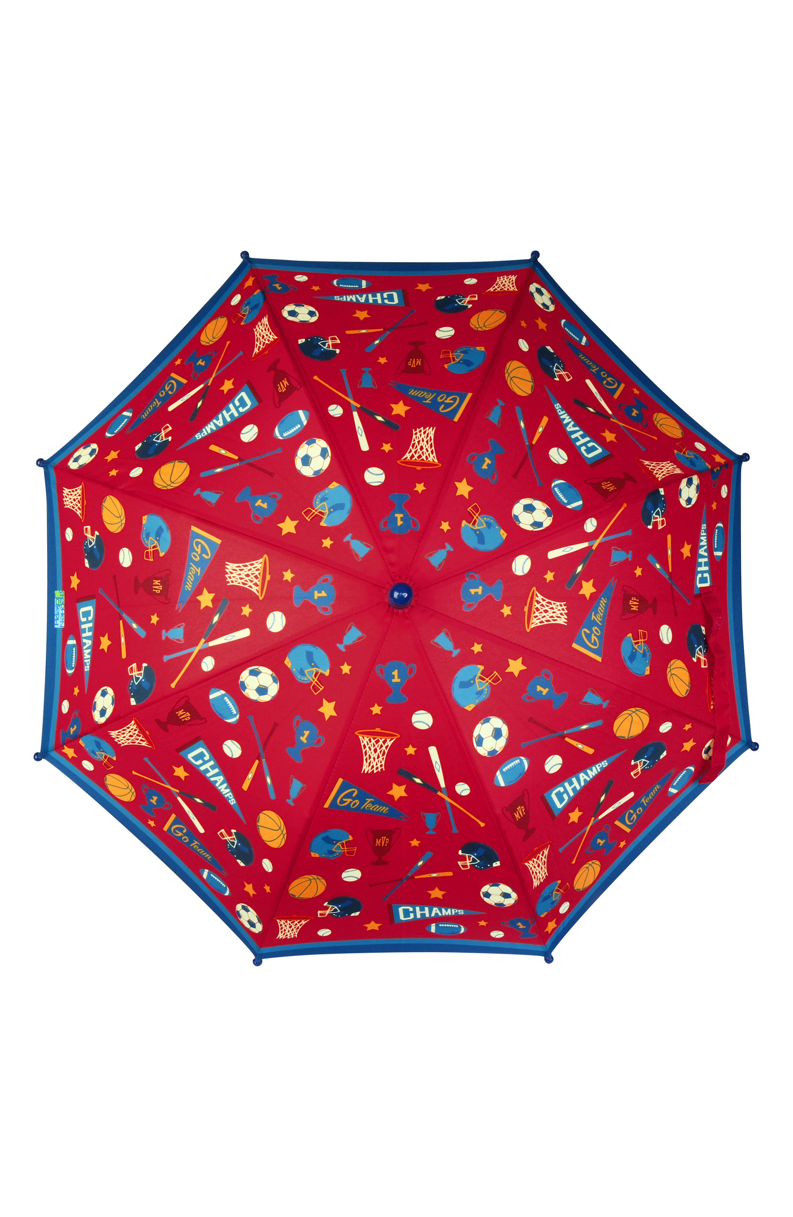 Print Rain Boots & Umbrella Set, Alternate, color, SPORTS