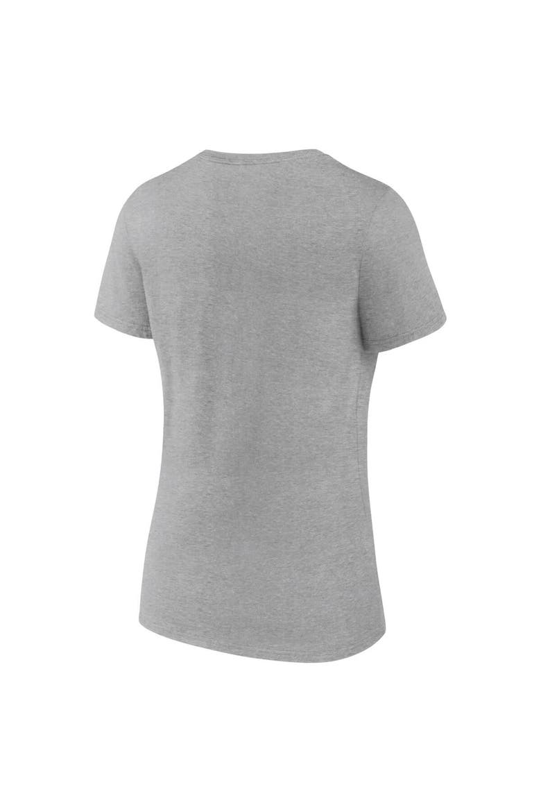 Women's Fanatics Branded Heather Gray Texas Rangers 2023 World Series Champions Locker Room Plus Size V-Neck T-Shirt, Alternate, color, Heather Gray