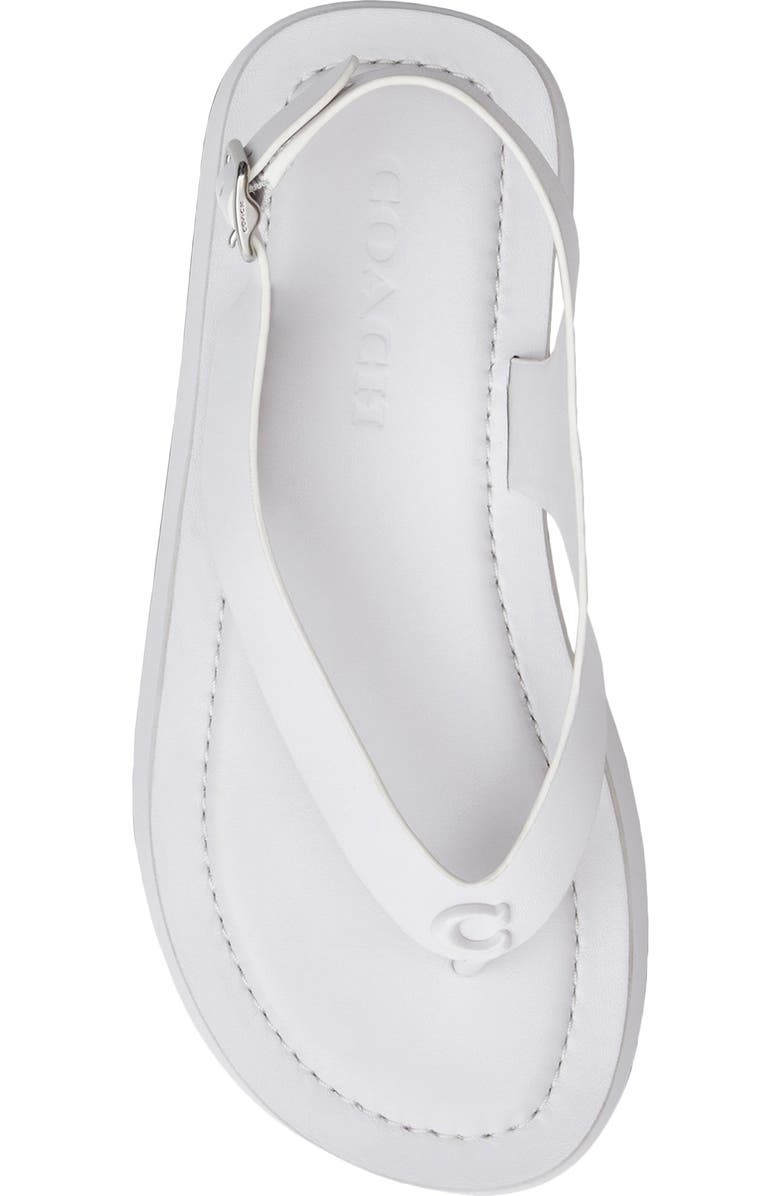 COACH Sculpted C Sandal, Alternate, color, Optic White