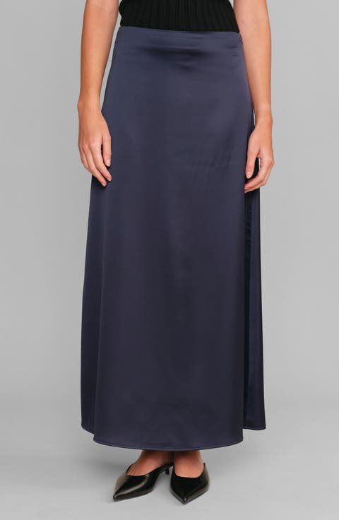 Marcus Satin Maxi Skirt