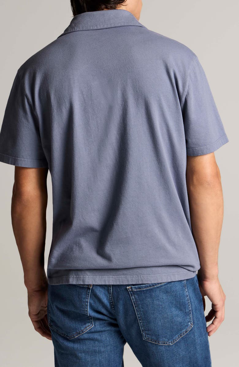 Vince Regular Fit Garment Dyed Cotton Polo, Alternate, color, Washed Hawk Blue