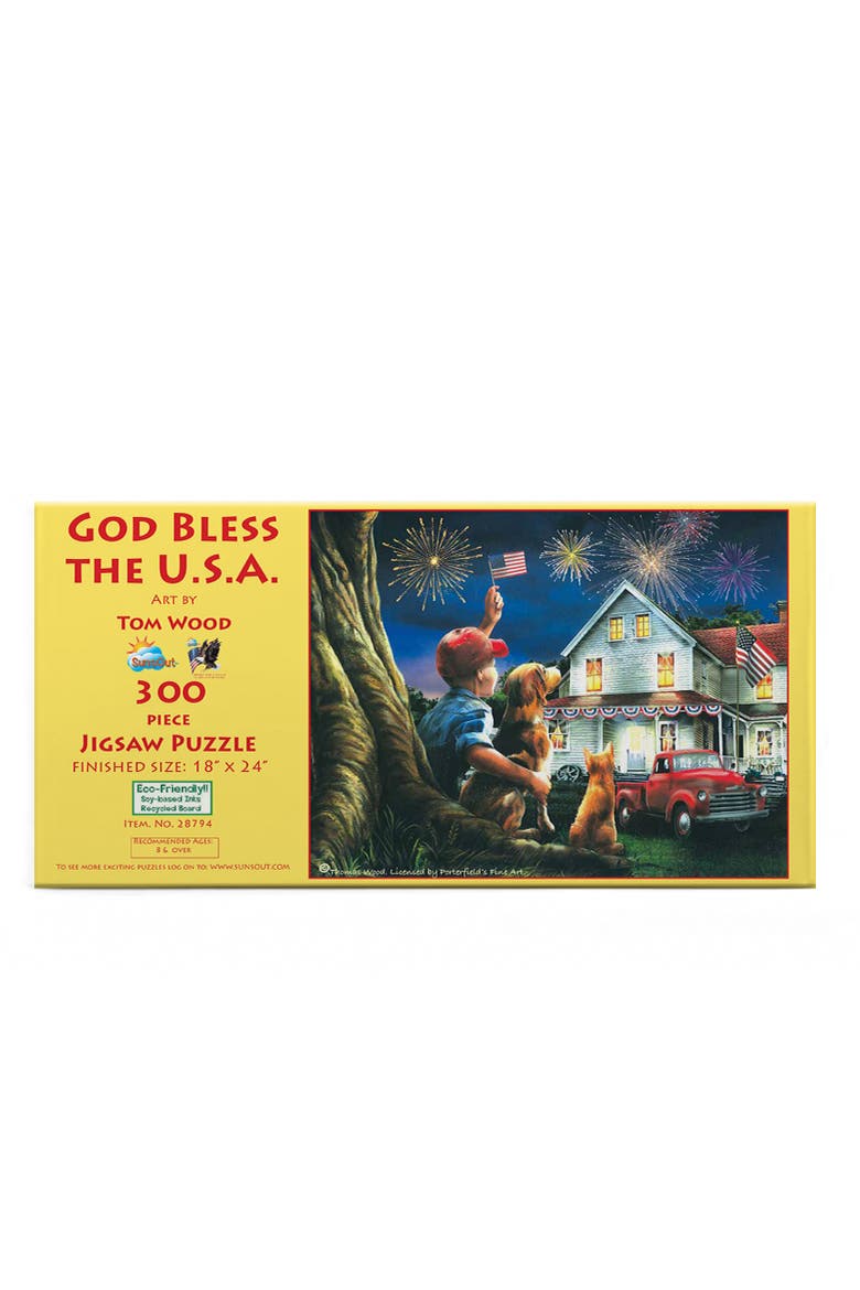 God Bless the USA 300 piece Jigsaw Puzzle for Adults, Alternate, color, Multicolor