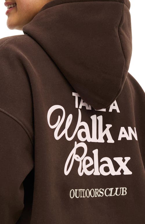 Cotton On Body Active Plush Premium Graphic Hoodie In Brown