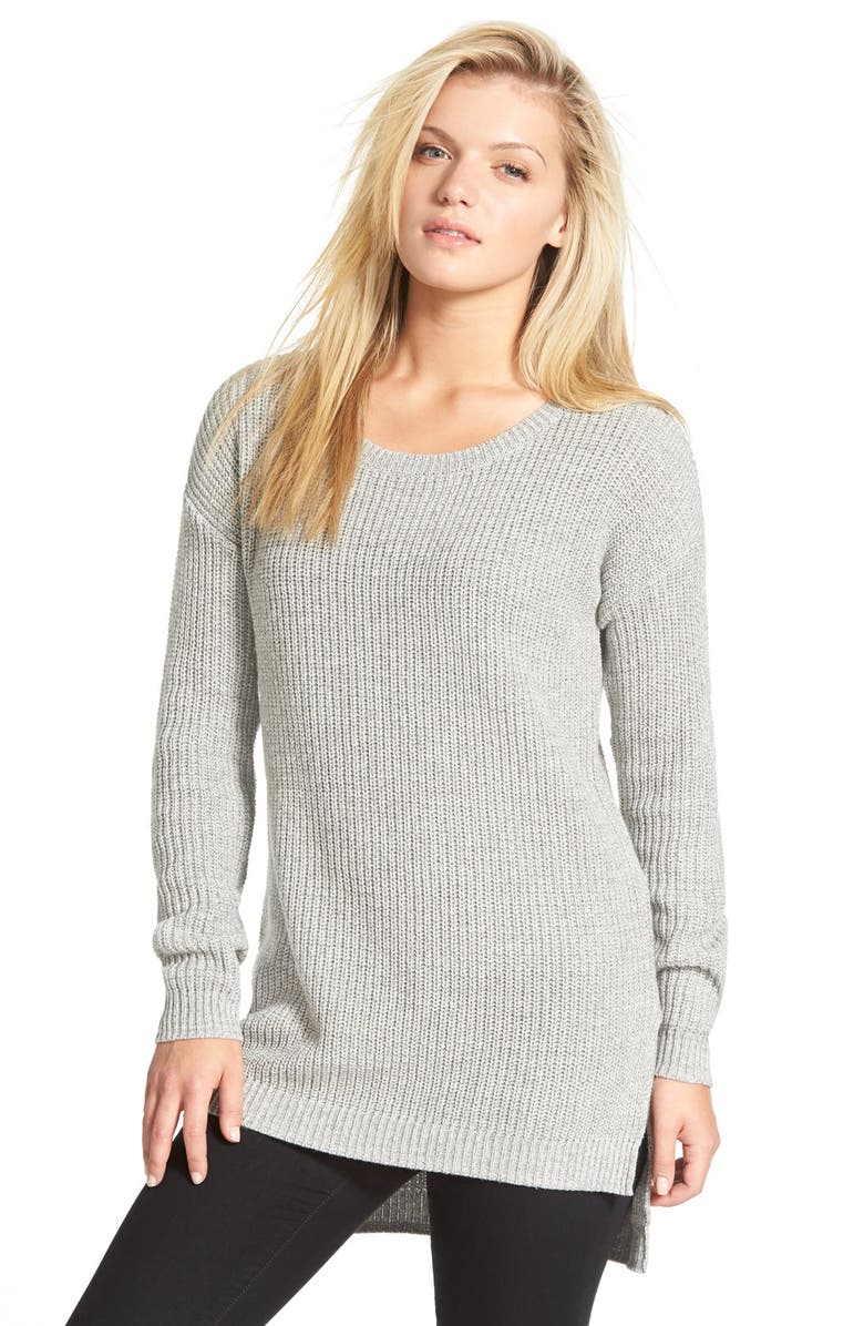 BP. Textured Knit Pullover, Main, color, Gry Med Hthr Autumn Marl