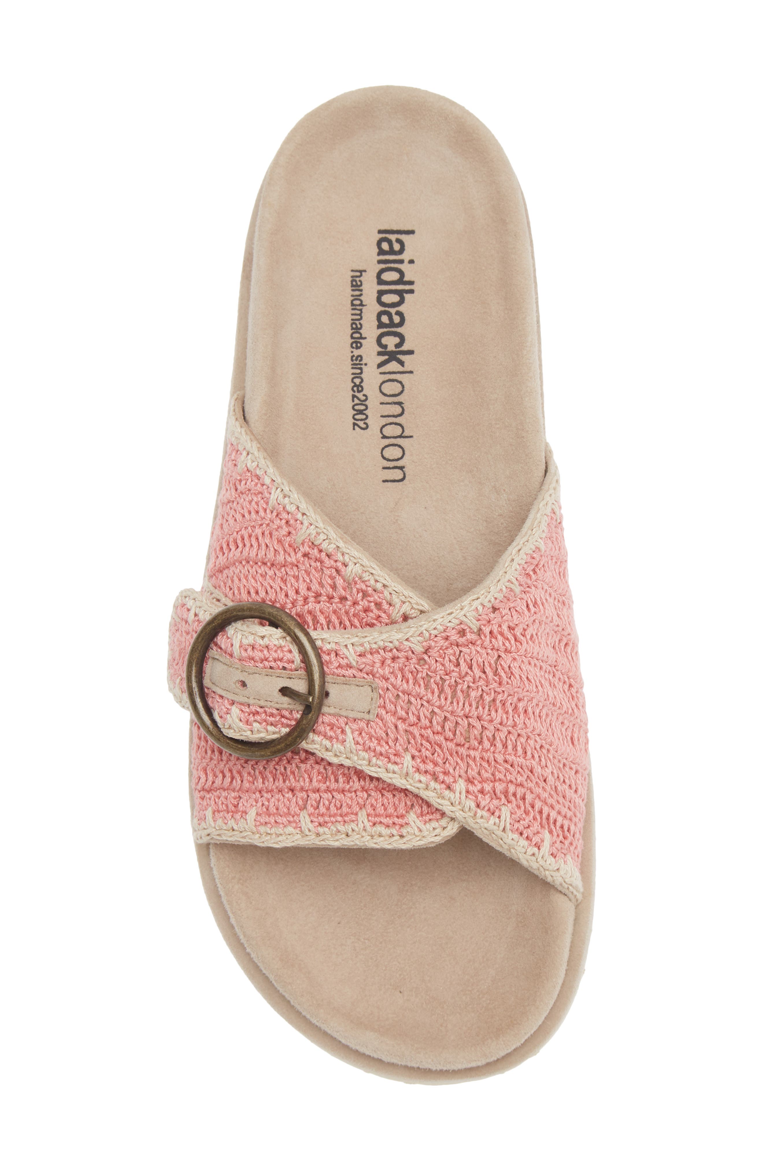 Laidback London Reef Slide Sandal, Alternate, color, Rose / Natural