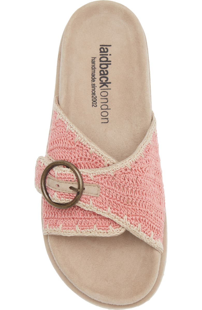Laidback London Reef Slide Sandal, Alternate, color, Rose / Natural