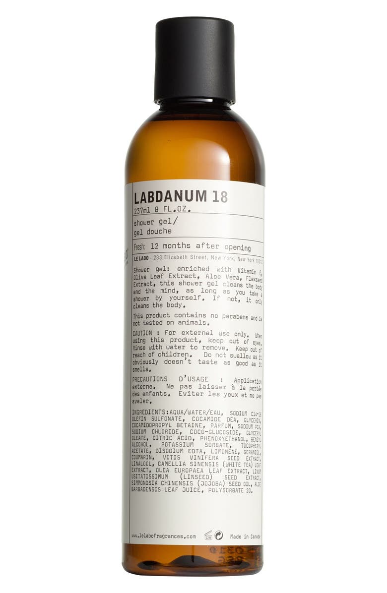 Le Labo Labdanum 18 Shower Gel, Main, color,
