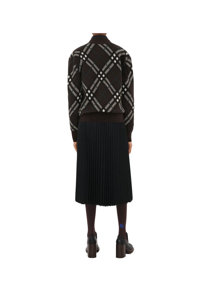 Burberry Check Wool Mohair Blend Cardigan, Alternate, color,