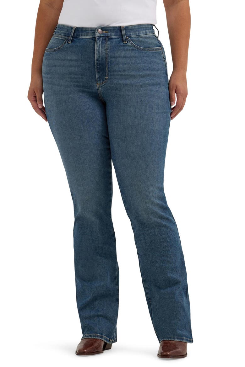 Bespoke Curvy High Waist Bootcut Jeans, Alternate, color, ADA