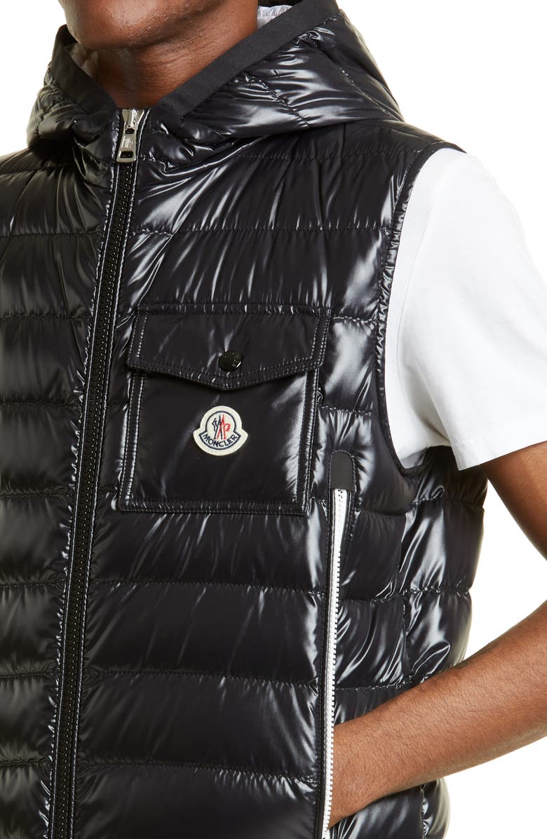 Moncler Ragot Quilted Hooded Down Vest, Alternate, color,