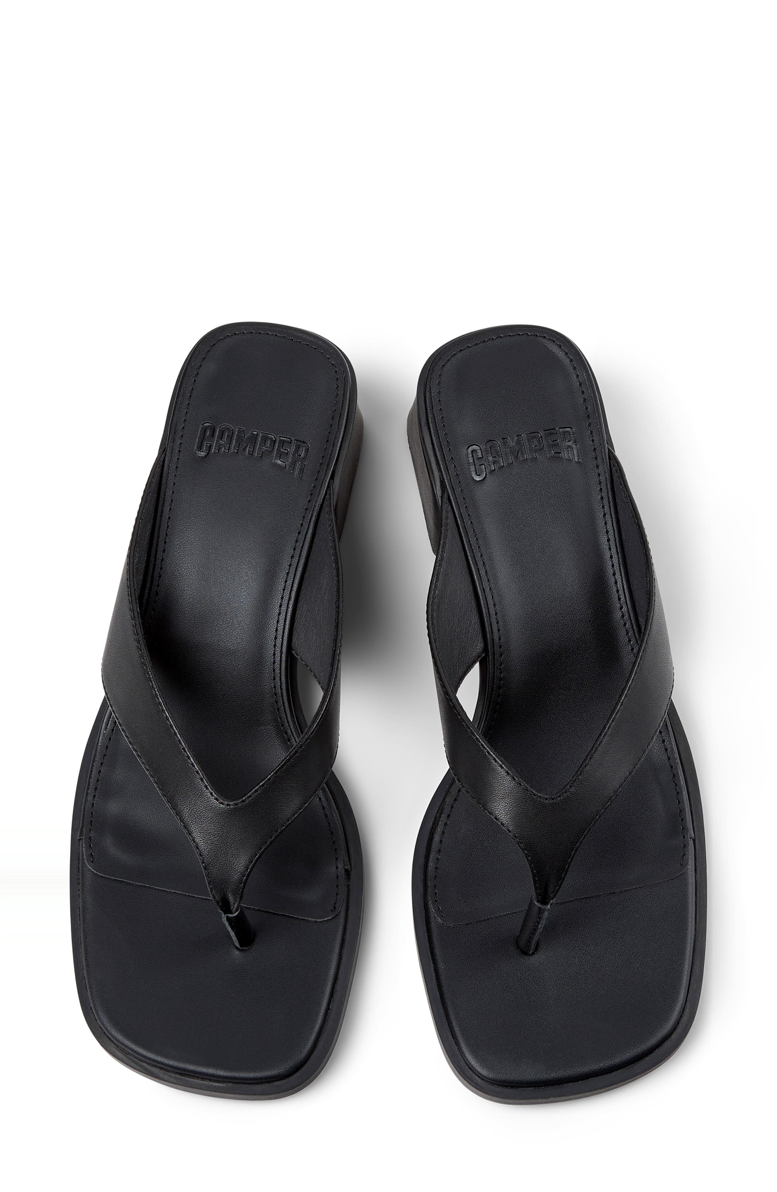 Camper Kora Flip Flop, Alternate, color, Black