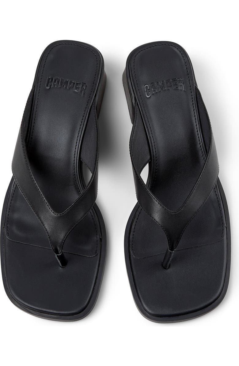 Camper Kora Flip Flop, Alternate, color, Black