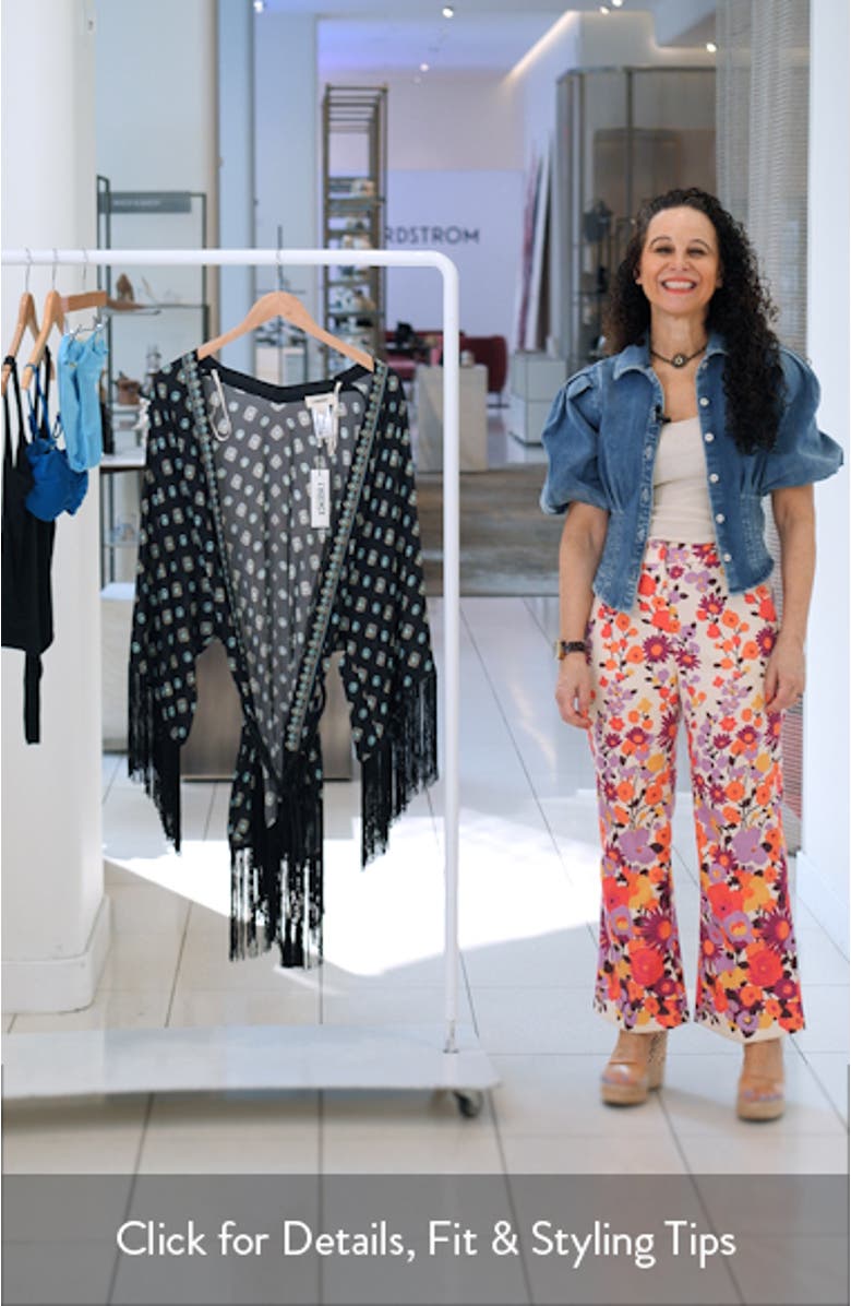 Caterina Southwestern Fringe Cover-Up, sales video thumbnail