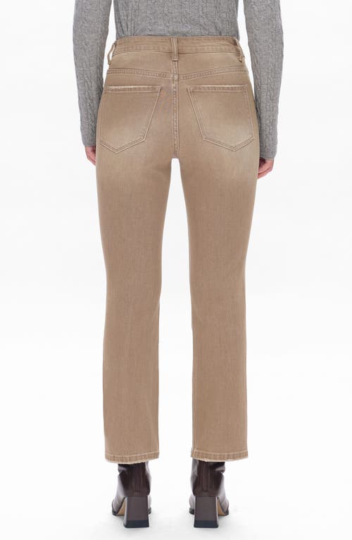 Shop Bayeas High Waist Crop Flare Jeans In Vintage Khaki