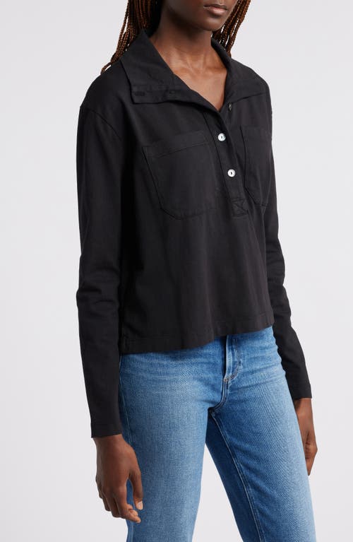Wyeth Penelope Button-up Top In Black