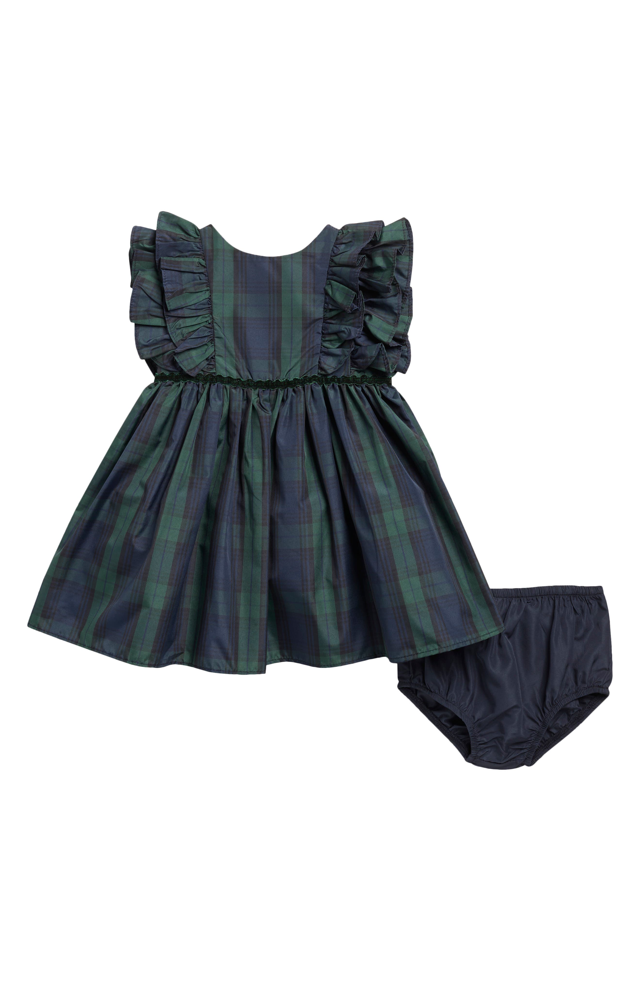 Rebecca Ruffled Plaid Dress & Bloomers