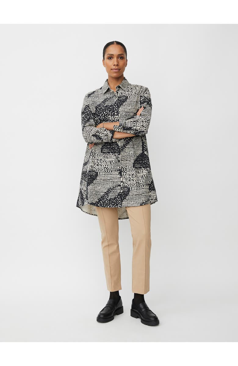 Masai Copenhagen MaIngebeth Loose Fit Longline Shirt, Alternate, color, Black