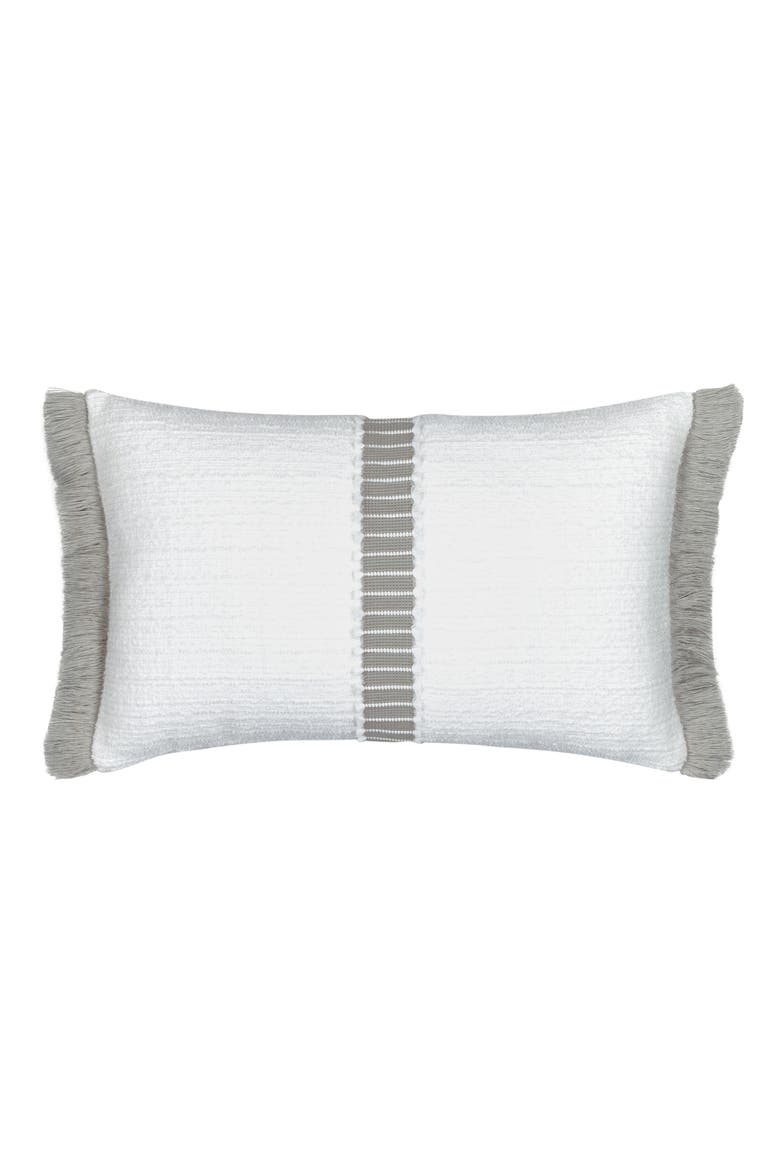 Deluxe Boucle Textured Indoor & Outdoor Woven Accent Pillow, Main, color, Cloud