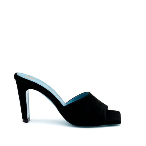 Valentina Rangoni Laura Slide Sandal In Black Mousse
