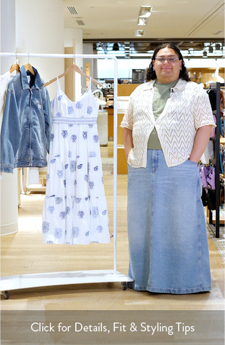 Zanna Embroidered Fit & Flare Dress, sales video thumbnail