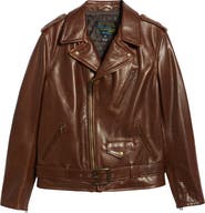Schott NYC '50s Cowhide Leather Moto Jacket