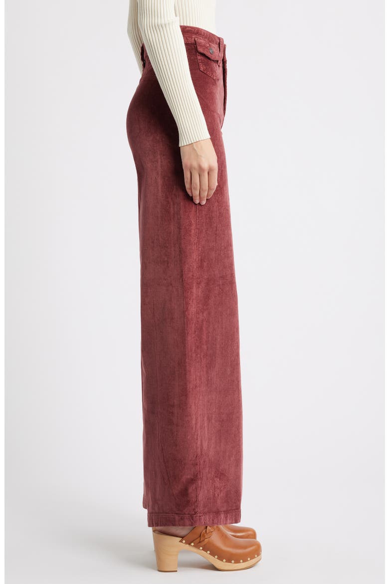 Kellee High Waist Wide Leg Corduroy Palazzo Pants, Alternate, color, BRICK WALL