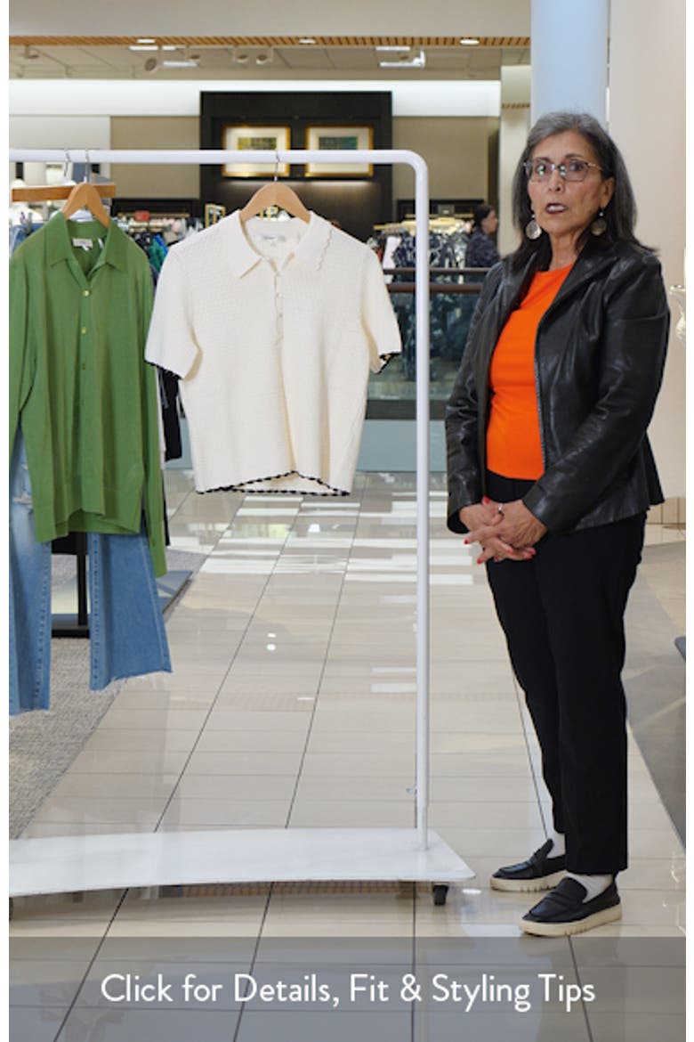 The Daybreak Open Stitch Polo Sweater video