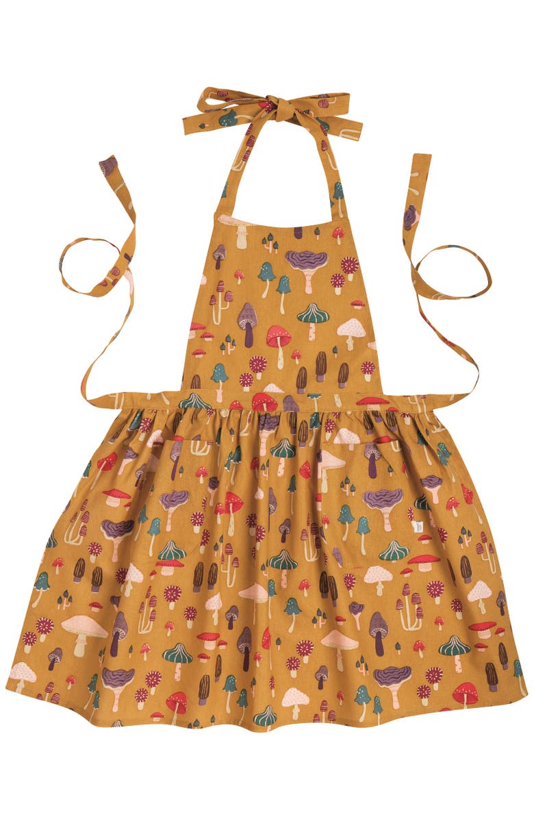Danica Brands Mushroom Gems Apron Set, Alternate, color, Yellow