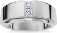 Bliss Diamond 1Ct Men's Princess Cut Diamond Tension Set Wedding Ring 14k Gold Lab Grown