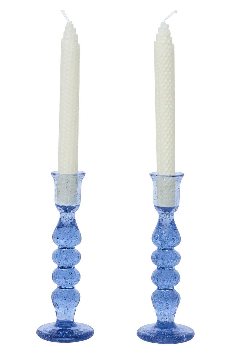 Juliska Provence Set of 2 Candlesticks, Alternate, color, Chambray