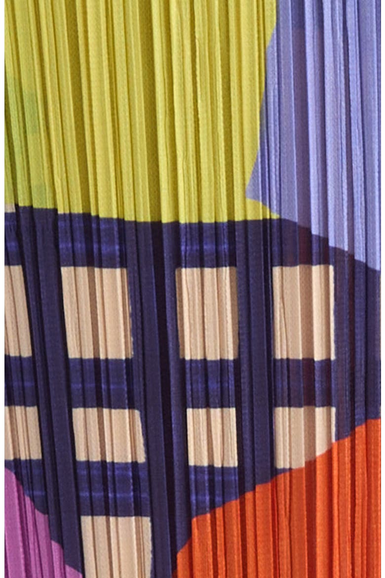 Market Plissé Midi Skirt, Alternate, color, TOMATO