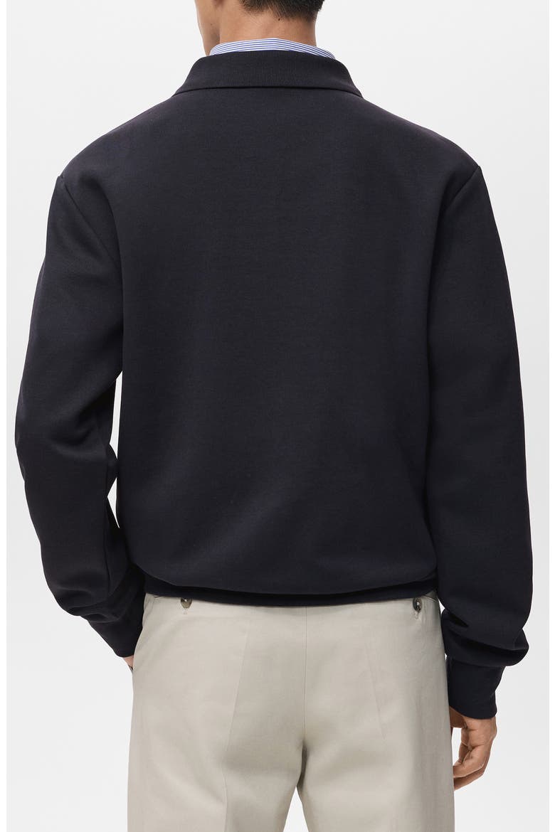 Regular Fit Polo Sweatshirt, Alternate, color, NAVY