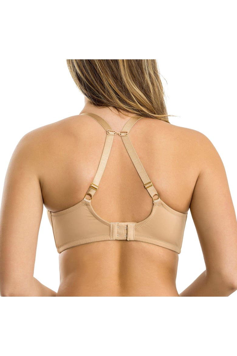 Charlene Padded Balconette Bra, Alternate, color, Warm Sand