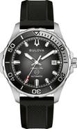 BULOVA Marine Star Series B Rubber Strap Watch, 41mm