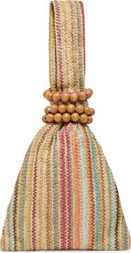 Dolce Vita Carey Woven Raffia Clutch