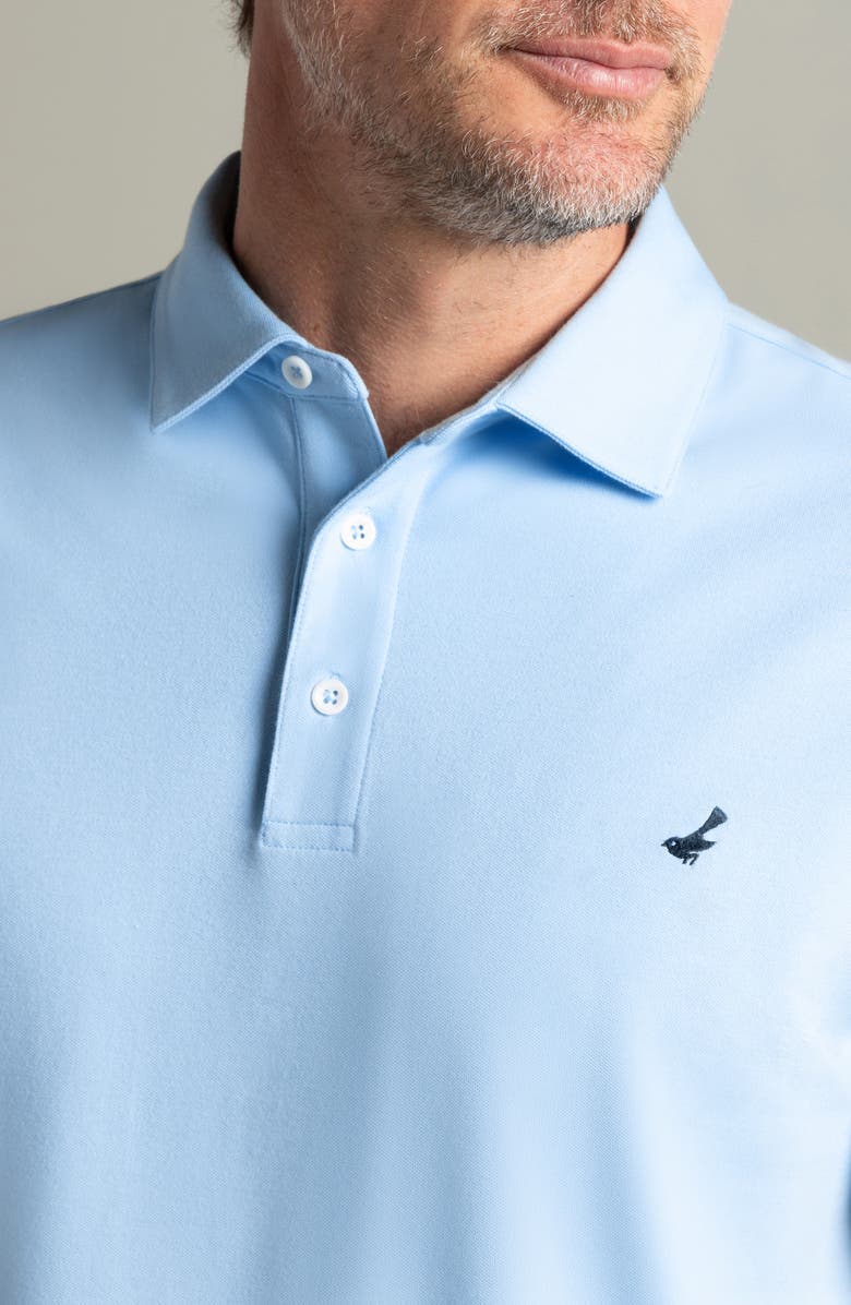Hypernatural El Capitán Classic Fit Supima<sup>®</sup> Cotton Blend Piqué Golf Polo, Alternate, color, Sky