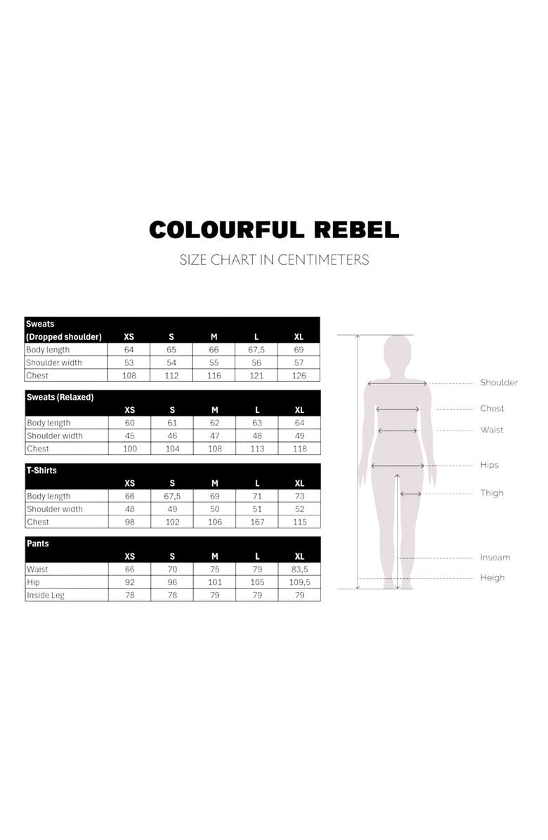 Colourful Rebel Denim Patch Relaxed Sweat, Alternate, color, Black