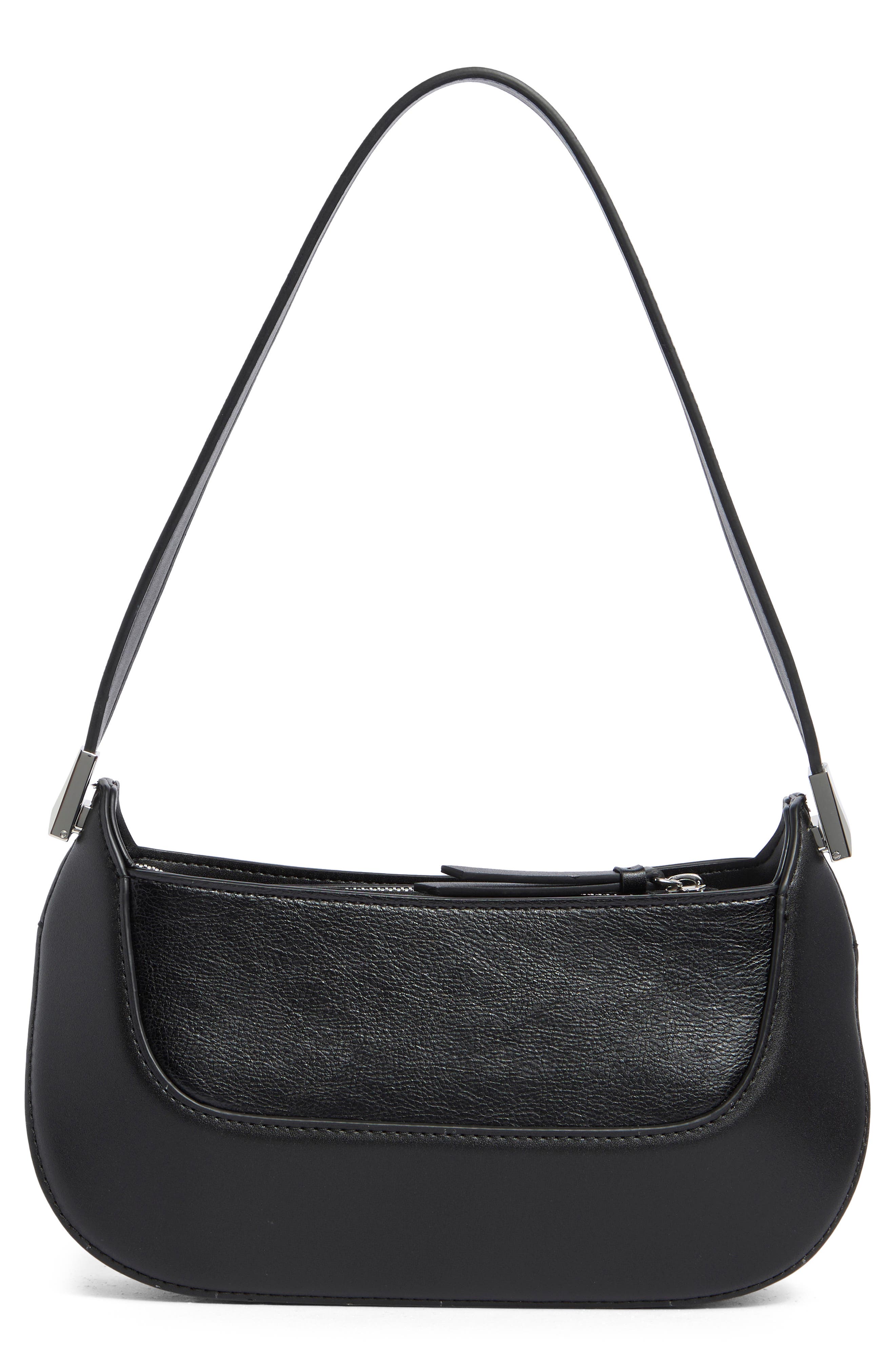 Calvin Klein Nori Shoulder Bag, Alternate, color, Black/ Silver