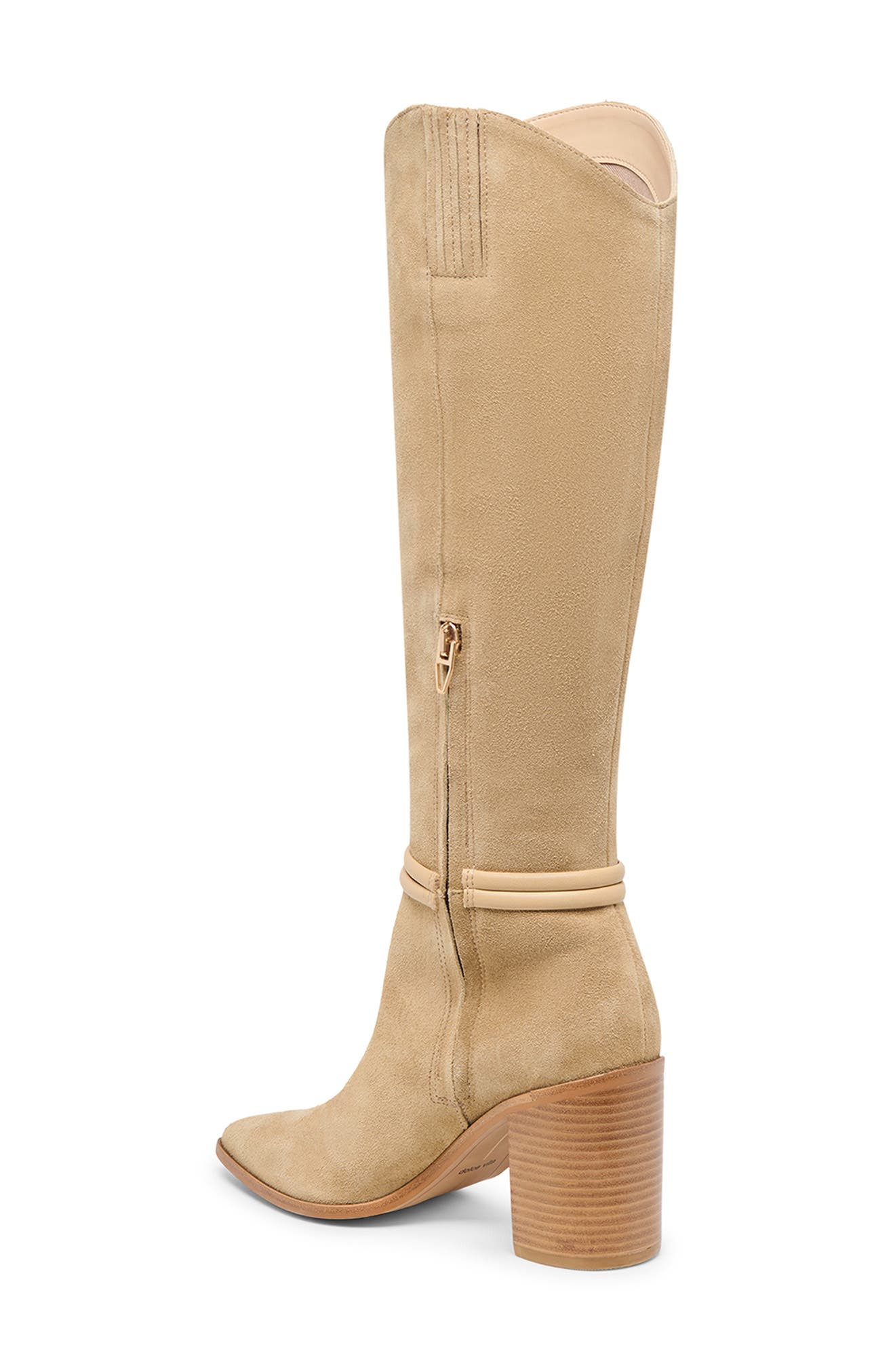 Tarren Knee High Boot, Alternate, color, DK TAUPE SUEDE