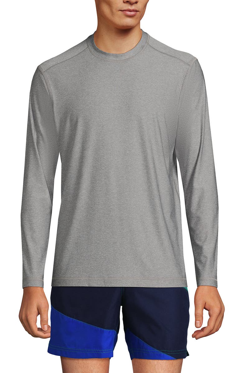 Lands' End Long Sleeve Swim Tee Rash Guard, Main, color, 