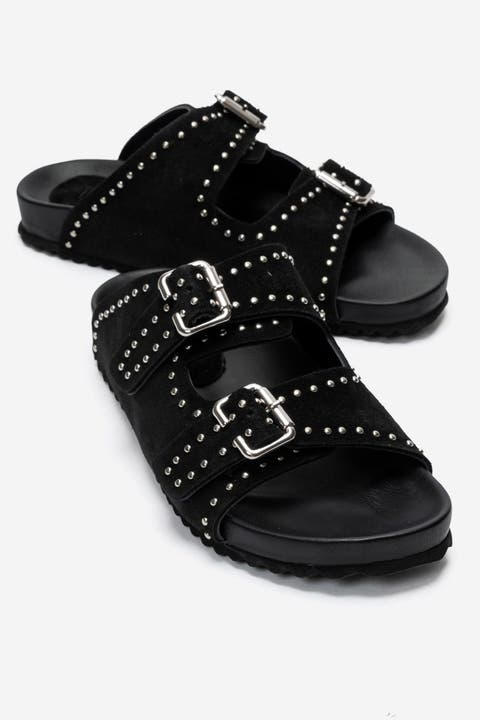 Avenelle Leather Double Band Sandal