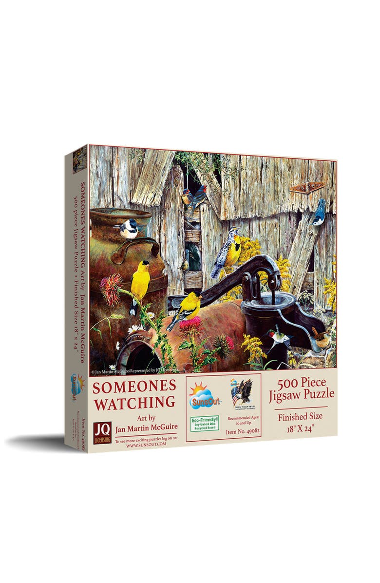 Sunsout Someone's Watching 500 piece Jigsaw Puzzle for Adults, Main, color, Multicolor