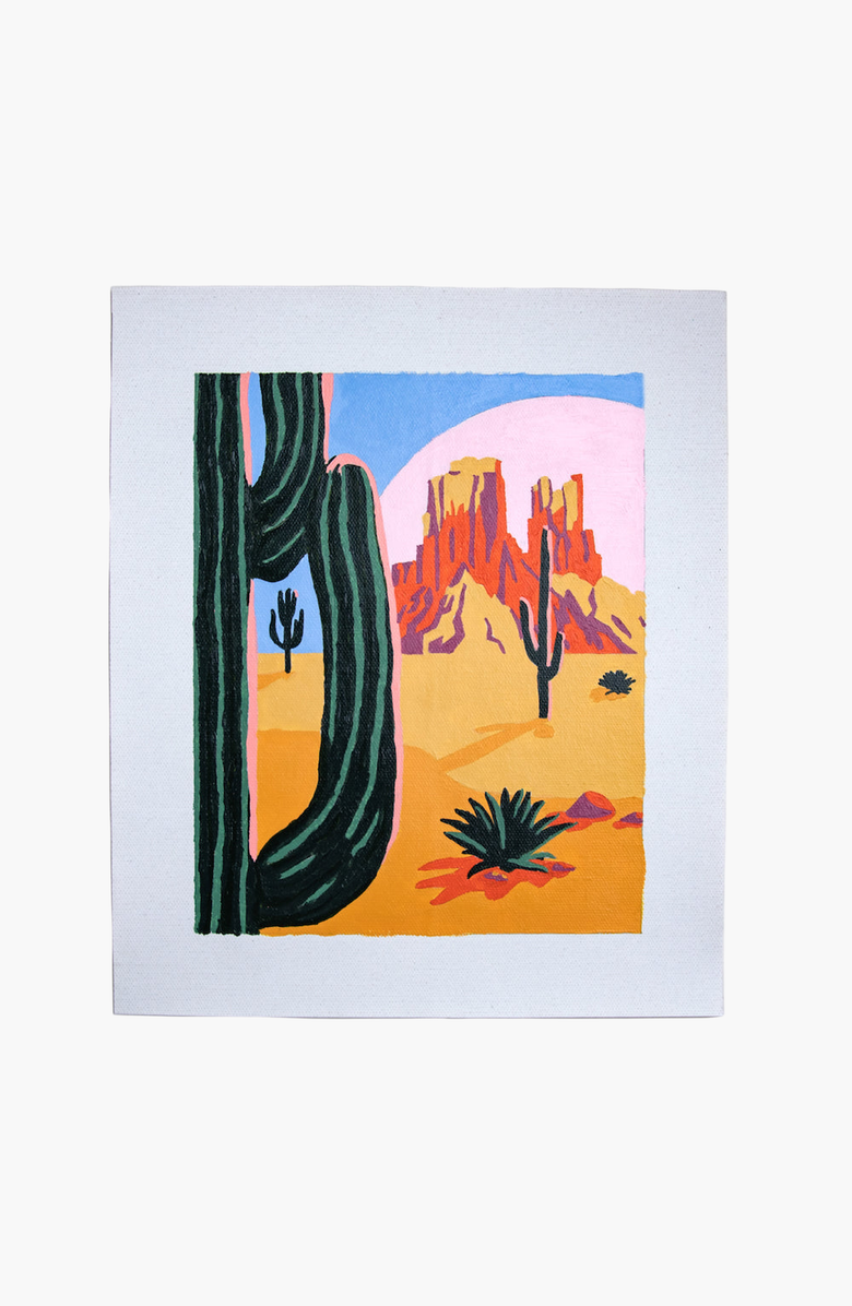 Pink Picasso Kits Desert Daydream Paint-by-Numbers Kit, Alternate, color, Orange / Green