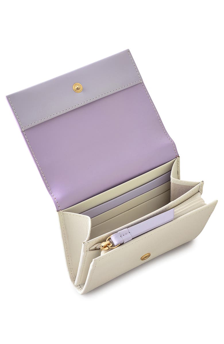 Radley Lavender Fields Medium Flapover Wallet, Alternate, color, Chalk